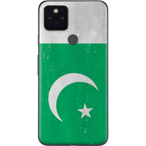Pakistan Flag Distressed Google Pixel 5 Skin